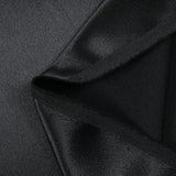 Black satin back crepe