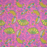 Double-sided quilted cotton Inaya pink by the meter