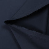 Navy blue satin cotton poplin