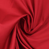 Scarlet red satin cotton poplin