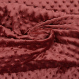 Polaire minky relief auburn