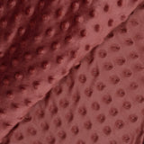 Polaire minky relief auburn