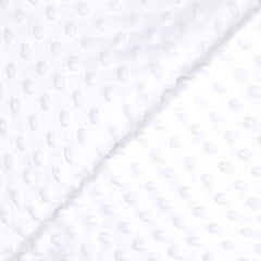 Polaire minky relief blanc