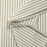 Rudy woven-dyed cotton striped 3 mm taupe white background