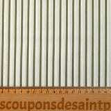 Rudy woven-dyed cotton striped 3 mm khaki white background