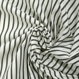 Rudy woven-dyed cotton striped 3 mm black white background