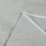 Short woven cotton velvet dyed blue striped white background