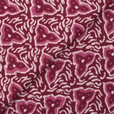 Cotton batik printed Jodhpur wine background