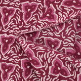 Cotton batik printed Jodhpur wine background