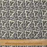 Cotton batik printed Jodhpur gray background