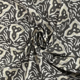 Cotton batik printed Jodhpur gray background