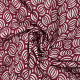 Batik cotton printed Ghaziabad wine background