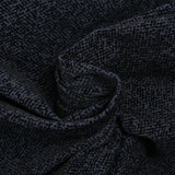 Black pixel flocked cotton velvet gray background