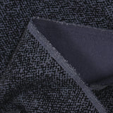 Black pixel flocked cotton velvet gray background