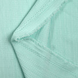 Crépon de polyester effet seersucker vert d'eau