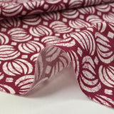 Batik cotton printed Ghaziabad wine background