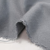 Velours de laine mélangée chevrons gris bleuté