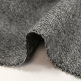 Sergé de laine mélangée gris chiné