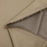 Sand beige cotton and silk satin