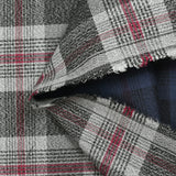 Aberdeen tartan woven-dyed cotton with navy reverse