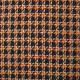 Mauve, orange and beige checked wool-blend tweed