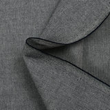 Cotton basketweave checkerboard effect light gray and navy