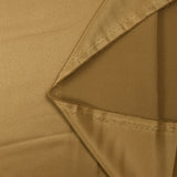 Dark gold satin-backed crepe