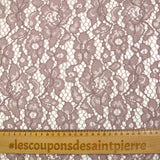 Maud scalloped lace, old pink