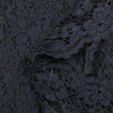 Maud scalloped lace in midnight blue