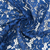 Royal blue Maud scalloped lace
