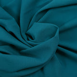 Duck blue polyviscose crepe