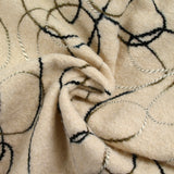 Sophia ecru fancy terry wool