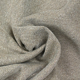 White and camel polyester twill