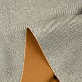 White and camel polyester twill