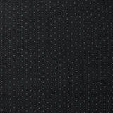Jersey de coton imprimé pois 1 mm gris fond noir