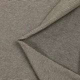 Jersey de coton tissé-teint rayé marron et gris clair