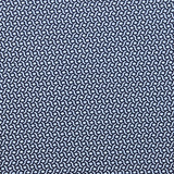 Cotton jersey black harmony print on baby blue background