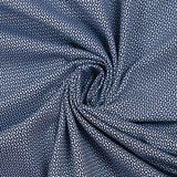 Cotton jersey black harmony print on baby blue background