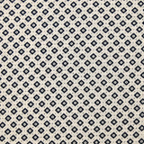 Cotton jersey with dotted diamond print on ecru background