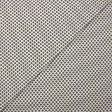 Cotton jersey with dotted diamond print on ecru background