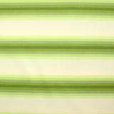 Striped printed cotton shades of chlorophyll