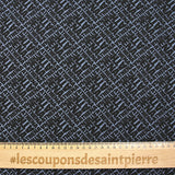 Athena jersey de algodón estampado fondo azul gris