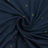 World Cup printed cotton jersey with navy background