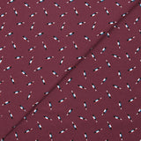 Cotton jersey with wine bottle print on wine background