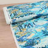 Cotton liberty ® Coastal Landscape blue per meter