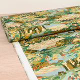 Cotton liberty ® Coastal Landscape green per meter