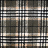 Green gray Carolina check quilted flannel