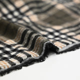 Green gray Carolina check quilted flannel