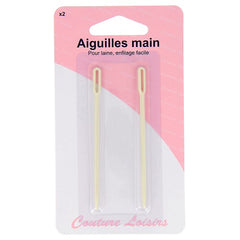 Aiguilles à laine en plastique (x2)