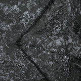 Pink silk and polyester jacquard in black swirl